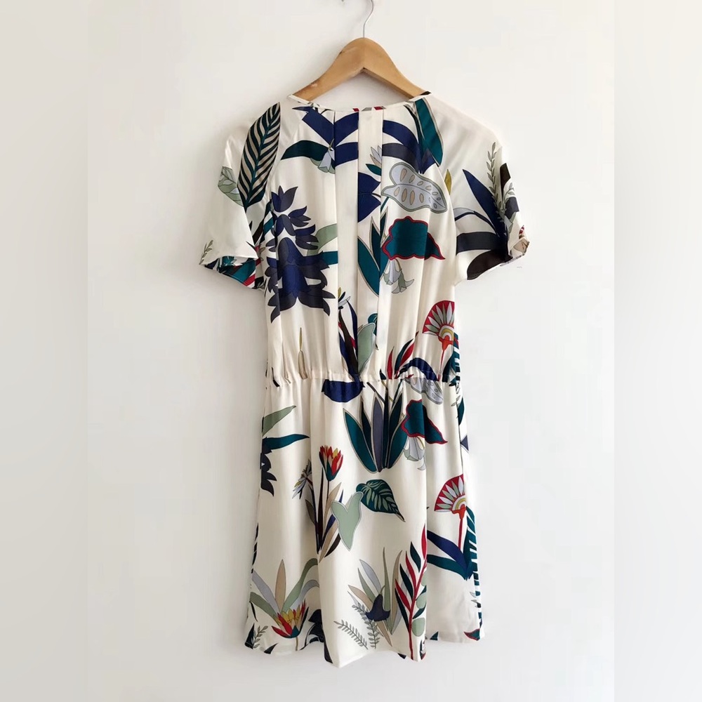NWT $395 Tory Burch Anatolie Silk Floral Dress - Picture 10 of 11